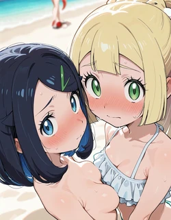 [NeekoSan] Liko x Lillie リコ X リーリエ - Pokemon [AI Generated] 作品封面
