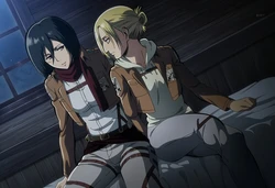 [Stickyai] Mikasa x Annie yuri night (Snk) [ai generated] 作品封面