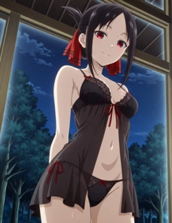 【Ai Art_Dreamer】Shinomiya Kaguya in a sexy lace lingerie [AI Generated] 作品封面