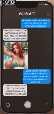 Rexater - Scarlett Pool Day [AI Generated] 作品封面