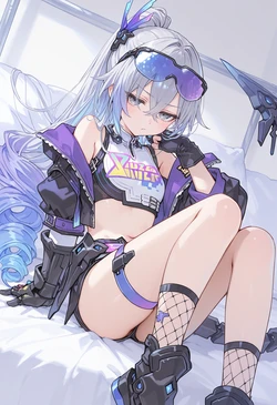 [Sinosaa] Silver Wolf LV.999 銀狼LV.999 [AI Generated] 作品封面