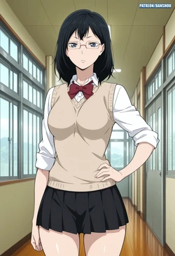 [Banshou] Shimizu Kiyoko (Haikyu!!) #1 Commission Request [AI Generated] 作品封面