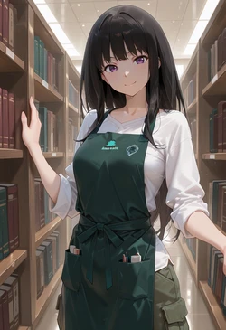 [マイネームルナ] Pregnant Belly Library Series Inoue Takina [Sample] [AI Generated]