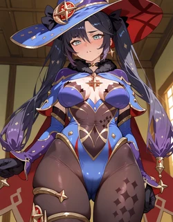 Purpleh31 - Mona Megistus default outfit 228P (Patreon) (AI Generated) 作品封面