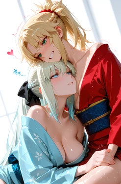 [chefcookwaifu] Morgan and Mordred (R18) [AI Generated] 作品封面