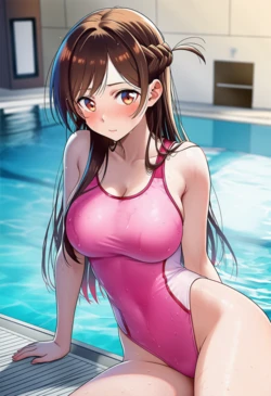 [Bijogi] 水原千鶴ちゃん競泳水着 [AI Generated] 作品封面