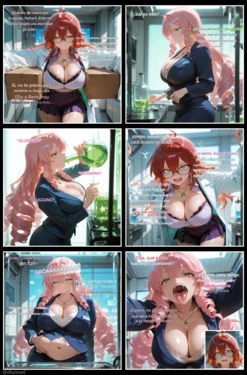 【Pixiv】【ChurnVeil】Hahari Wants Rentarou [Spanish] [AI Generated] 作品封面