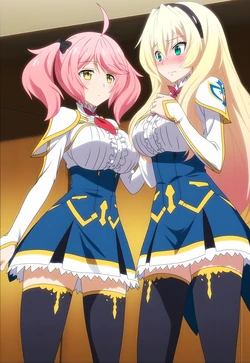 [LoveHUwU] Celistia Ralgris and Philuffy Aingram [ Yuri ] | Saijaku Muhai no Bahamut [AI Generated] 作品封面