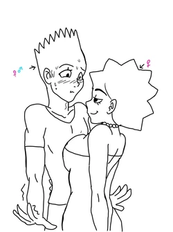 Bart and Lisa Simpsons KimRon1992 作品封面