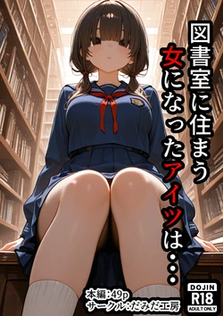 [だみだ工房] 図書室に住まう女になったアイツは・・・ [AI Generated] 作品封面