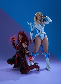 Lady Melamori & Caterpillar Cos - Emma Frost & Scarlet Witch (Marvel Rivals) (HQ)