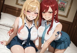 [SnowBullSara] Erza Scarlet x Marin Kitagawa [AI Generated] 作品封面