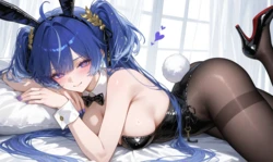 [Reiji] Iuno (Wuthering Waves) – Bunny Girl [AI Generated] 作品封面