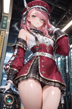 [Villain Party] 0902(Sponsored Content)--Charlotte (Genshin) — On-the-Scene Train Robbery Report (Patreon) [AI Generated] 作品封面