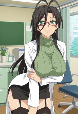 Meowu laha 💘 - 長谷川千里 | 保健室 🏫💚 [AI Generated] 作品封面
