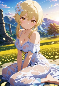 [AIusagichan] 原神 蛍 Genshin Impact Lumine [AI Generated] 作品封面