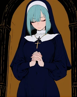 [蟲注意] INSECT WARNING Fallen nun 466P [AI Generated] 作品封面