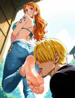 [Apersdraw] One piece foot fetish [AI Generated] 作品封面