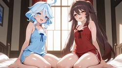 [Len] フリーナ_胡桃_Furina_HuTao [AI generated] 作品封面