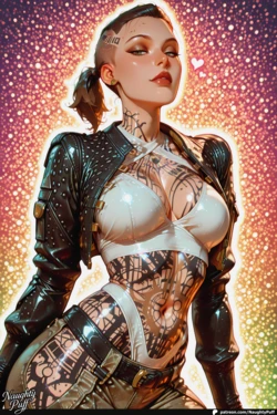 [NaughtyPuff] 💉 Jack | Mass Effect – Biotics, Tattoos, and Zero Self-Control [AI Generated]