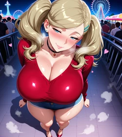 [spe-than] Ann Takamaki Date sex at an amusement park (Patreon) [AI Generated]