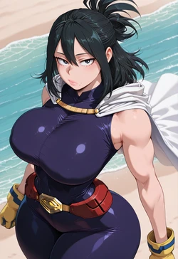 [ANIREALAI] Nana Shimura - Heroic Grace by the Shore (AI Generated) 作品封面