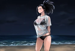 [Sticky] MHA - Momo manga style beach [ai generated] 作品封面