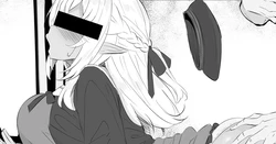 [sakanaya]ダーリンとの久々デートに浮かれるドスケベエルフを痴◯ち◯ぽで横取りするスケベ漫画 (ホロライブ) 作品封面