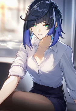 [Isterya] Office Yelan Part 2 [AI Generated] 作品封面