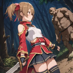 [Noi] オークに襲われたシリカちゃん [AI Generated] 作品封面