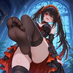 [AI Generated] Tokisaki Kurumi/時崎 狂三 feet 作品封面