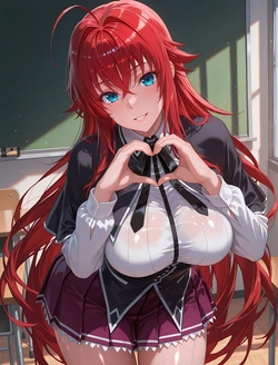 (Oki Senpai) 🍈🍈莉雅丝·吉蒙里 Rias Gremory Patreon(Patreon) (AI Generated) 作品封面
