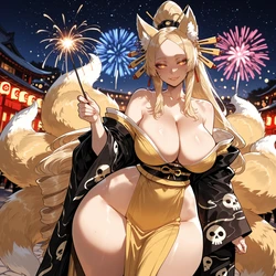 [Miyu] Yasaka: Nine-Tailed Elegance [Ai Generated] 作品封面