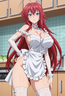 Meowu laha - Rias  Naked Ribbon 🤍❤️[AI Generated] 作品封面
