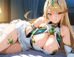 Purpleh31 - Mythra (Xenoblade Chronicles 2) 249P (Patreon) (AI Generated) 作品封面
