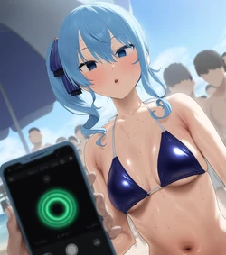kkoi 星街すいせい 海辺で Suisei [AI Generated] 作品封面