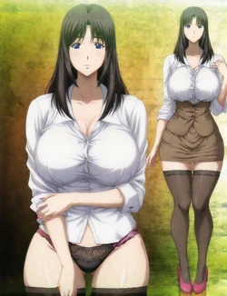 [嘎裡豬排]神楽坂 ゆい 92p 巨乳人妻女教師催眠 (Patreon) [AI Generated] 作品封面