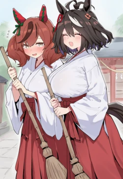 [盛りてん]巫女さんの裏仕事(ナイスネイチャ) [AI Generated] 作品封面