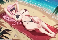 [Tamagochiiii] Mori Calliope Beach Lotion (AI Generated)