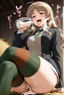 AICHED - Lynette Bishop x Horse | Strike Witches [AI Generated]