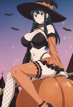 Meowu laha Yor Forger - Halloween 2025 🎃🪄 (Patreon) [AI Generated] 作品封面