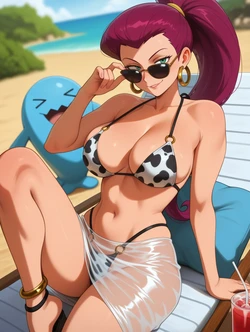 WaifuInvoker PokeGirls at beach [AI Generated] 作品封面