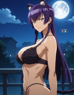 [EternoAI] Saeko Busujima 🔞 | HotD | Saeko Cat (2024-12-21) [AI Generated] 作品封面