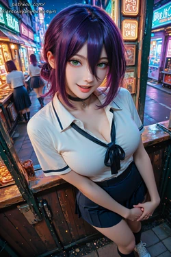 [Patreon] [AiASAG] [4K] 💣Reze 💔 - Preview [AI Generated] 作品封面