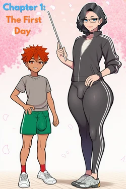 [SeroInk] The New Teacher - Ch. 1 [AI Generated] 作品封面