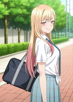 Zenia - 喜多川海夢制服パンツずらし [AI Generated] 作品封面