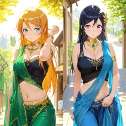 Oreimo girls in Saree(LK_JEWELS) [AI Generated] 作品封面