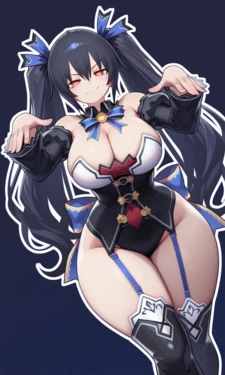 DaidoujiPV Hyperdimension Neptunia - Noire / Futa~ (XL Gallery! 51 pics~) [AI Generated] 作品封面