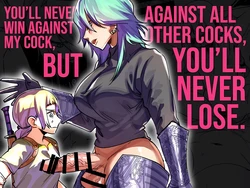 [Chimeda] Omae wa Watashi no Chinpo ni wa Katenai Shikashi Watashi no Chinpo Igai no Subete ni Kateru [Portuguese-BR] [Upscale] 作品封面