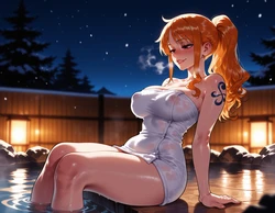 [Noxiea] ~ Nami Hot Spring ~ (One Piece) [AI Generated] 作品封面